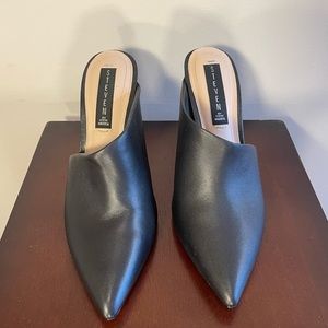 Steven by Steve Madden Leather Pointed Toe Diagonal Strap Mules/Heels NWT Size 8